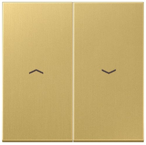 Лицевая панель Jung LS990 metal для 2-кл. выключателя жалюзи латунь картинка